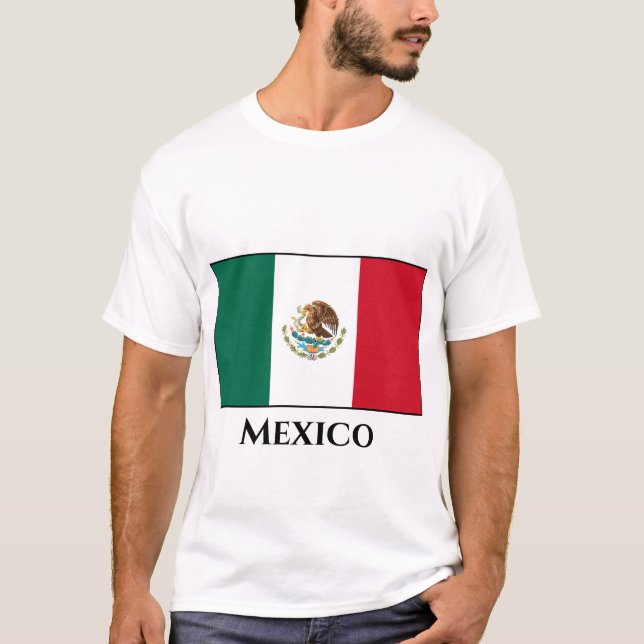 Camiseta Bandera de México (México) (Anverso)