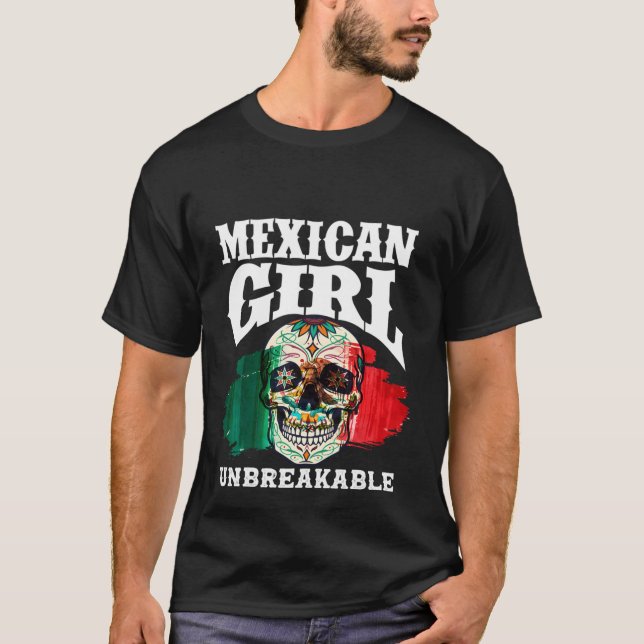 Camiseta Bandera de México, patrimonio inquebrantable de la (Anverso)