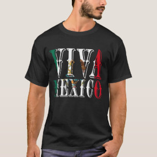 Camiseta Bandera de México Rostros de mexicanas hombres de