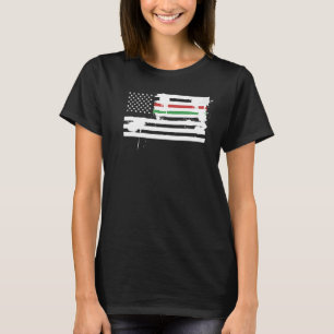 Camiseta Bandera de México y Bandera de Estados Unidos