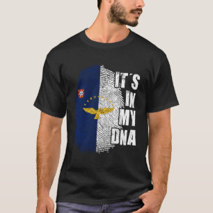 Camiseta Bandera de Mi Adn Azores Portugal Pórtico Patrióti