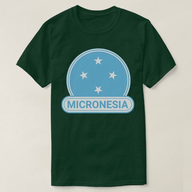 Camiseta Bandera de Micronesia por país Bandera de Micrones (Diseño del anverso)