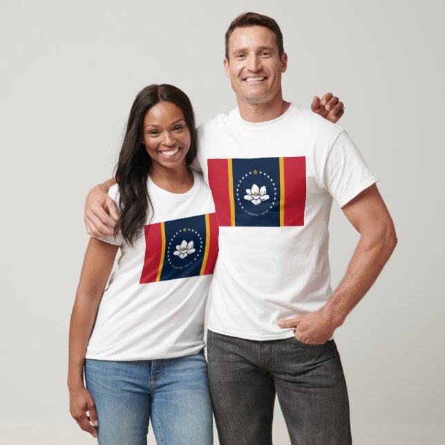 Camiseta Bandera de Misisipi (Unisexo)