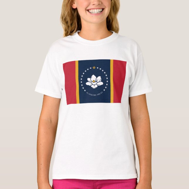 Camiseta Bandera de Misisipi (Anverso)
