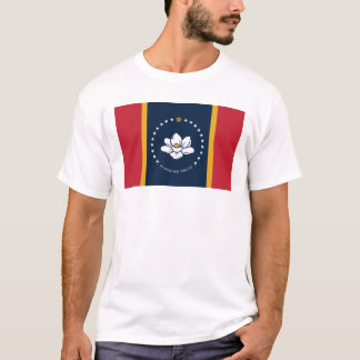 Camiseta Bandera de Misisipi - Nueva Bandera de Magnolia