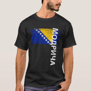 Camiseta Bandera De Modrica En Bosnia Para Hombres Mujeres 