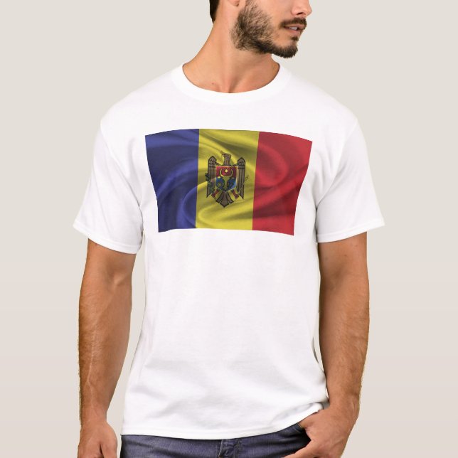 Camiseta Bandera De Moldavia (Anverso)