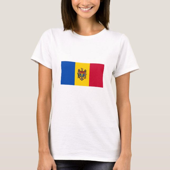 Camiseta Bandera de Moldavia (Anverso)