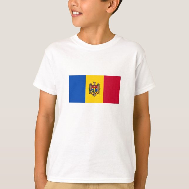 Camiseta Bandera de Moldavia (Anverso)