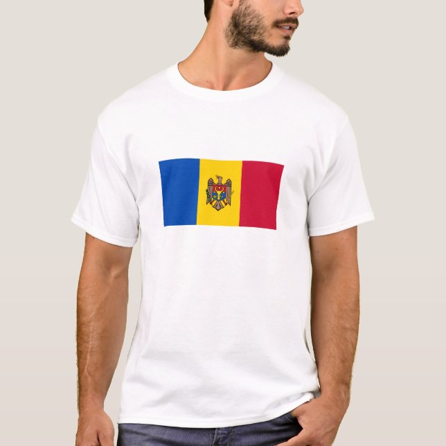 Camiseta Bandera de Moldavia (Anverso)
