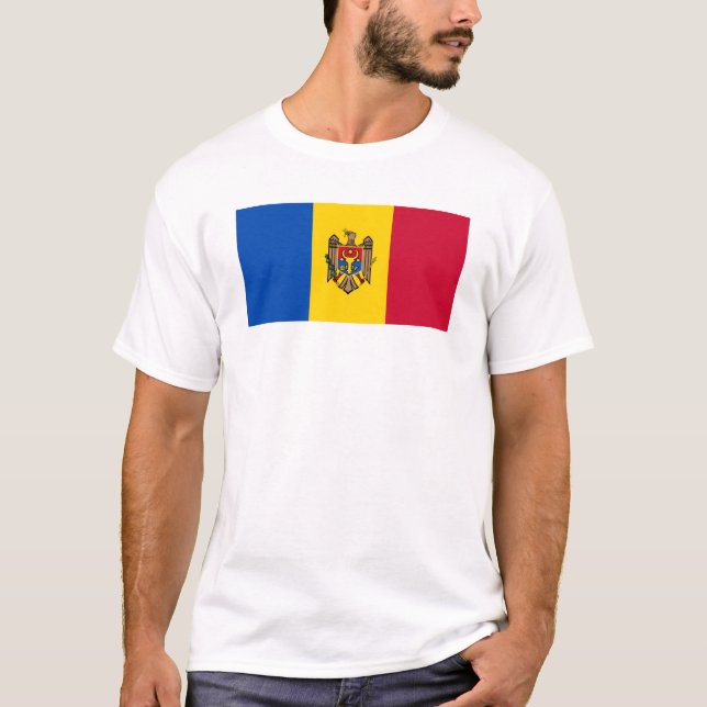 Camiseta Bandera de Moldavia (Anverso)