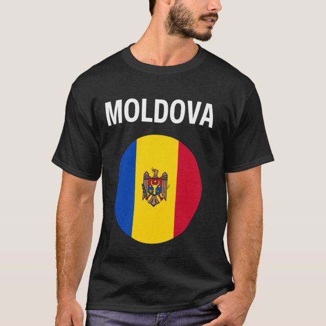 Camiseta Bandera de Moldavia Moderna (Anverso)