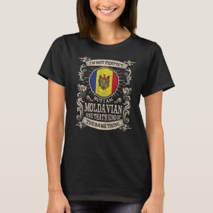 Camiseta Bandera de Moldavia Orgullosos hombres y mujeres m