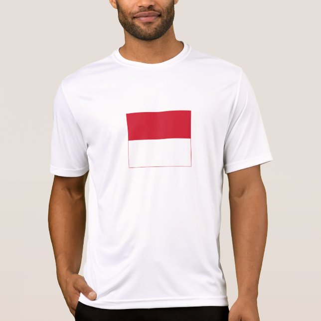 Camiseta Bandera de Mónaco (Anverso)