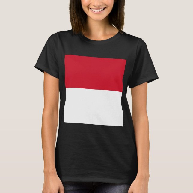 Camiseta Bandera de Mónaco (Anverso)