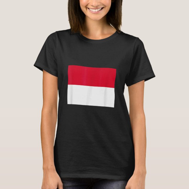 Camiseta Bandera de Mónaco (Anverso)