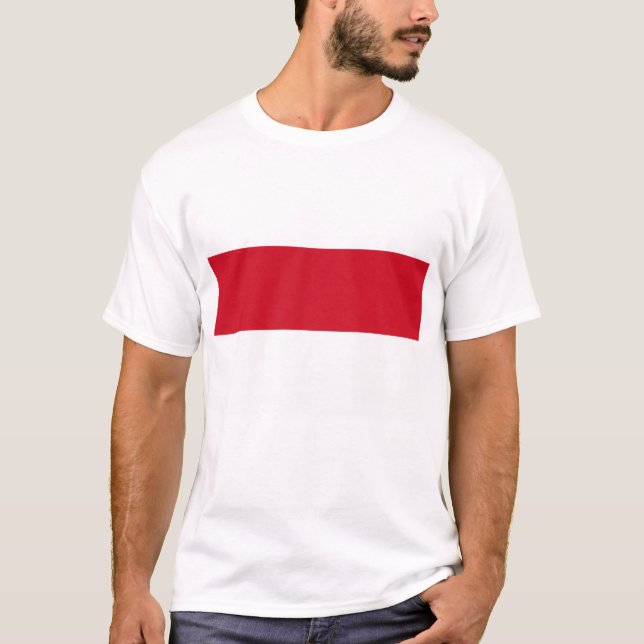 Camiseta Bandera de Mónaco (Anverso)