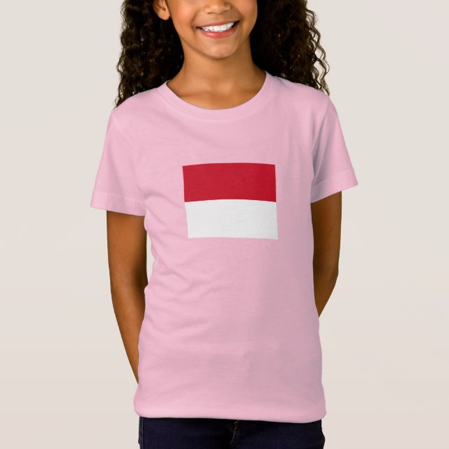Camiseta Bandera de Mónaco (Anverso)