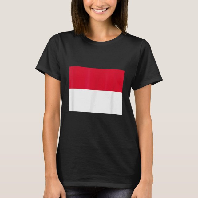 Camiseta Bandera de Mónaco (Anverso)