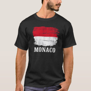Camiseta Bandera de Mónaco vintage
