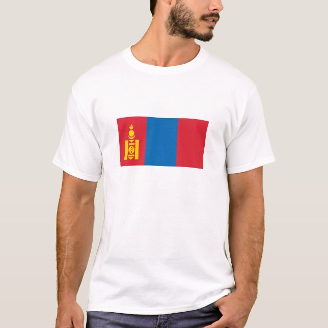 Camiseta Bandera de Mongolia (Anverso)