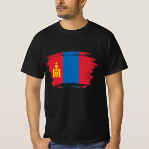 Camiseta bandera de Mongolia
