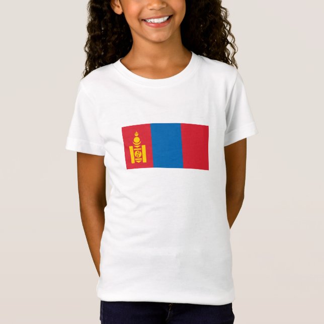 Camiseta Bandera de Mongolia (Anverso)