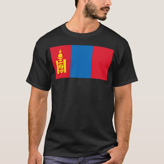 Camiseta Bandera de Mongolia Ulaanbaatar Mongol (Anverso)