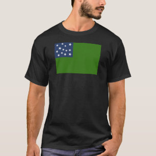 Camiseta Bandera de montaña verde