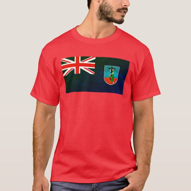 Camiseta Bandera de Montserrat (Anverso)
