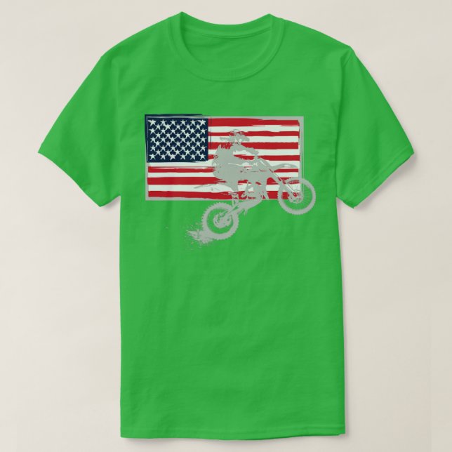 Camiseta Bandera de Motocross (Diseño del anverso)