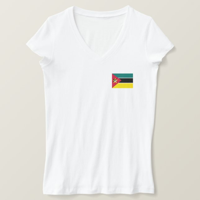 Camiseta Bandera de Mozambique (Anverso del diseño)