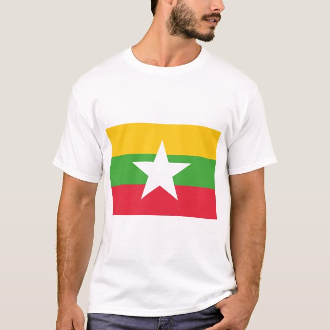 Camiseta Bandera de Myanmar (Anverso)