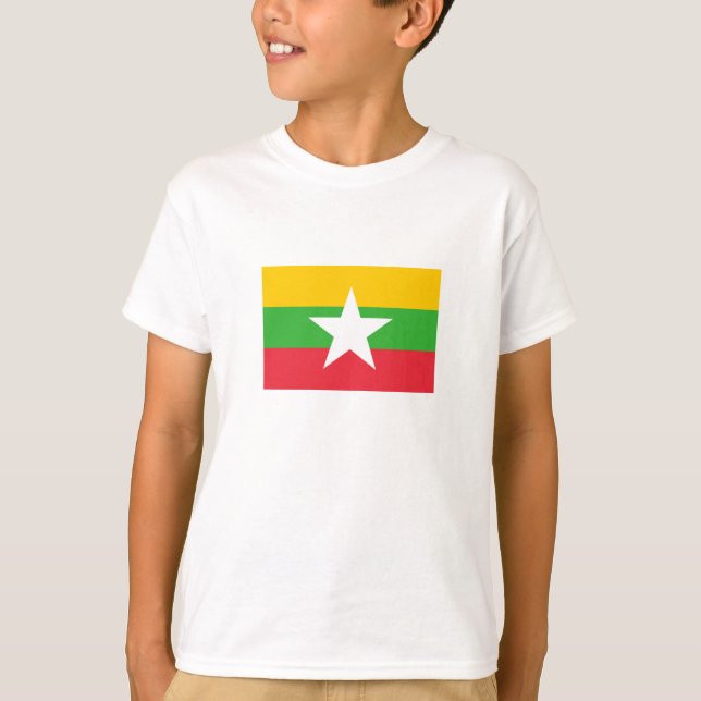 Camiseta Bandera de Myanmar (Anverso)