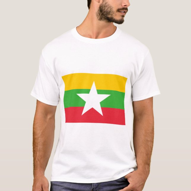 Camiseta Bandera de Myanmar (Anverso)