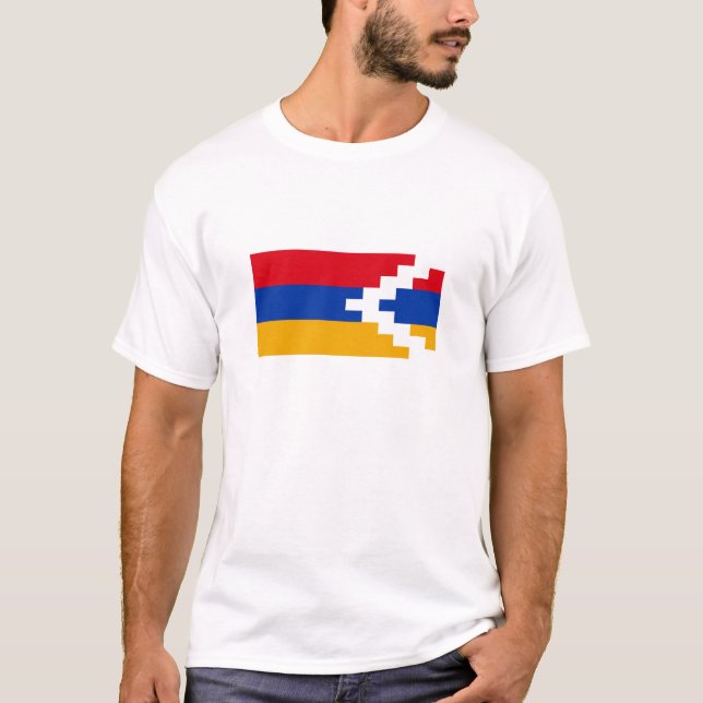 Camiseta Bandera de Nagorno Karabakh (Anverso)