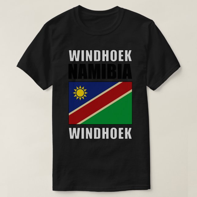 Camiseta Bandera de Namibia (Diseño del anverso)