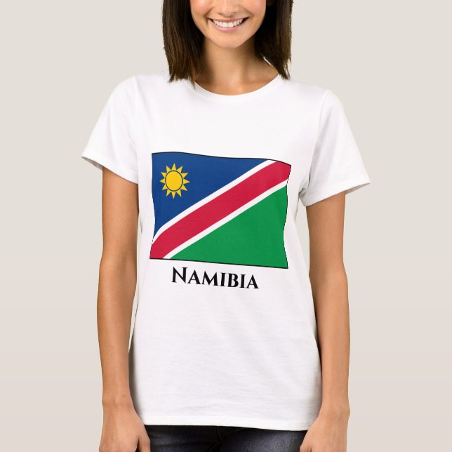 Camiseta Bandera de Namibia (Namibia) (Anverso)
