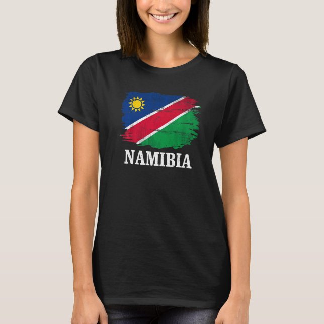 Camiseta Bandera De Namibia Vintage Para Namibia (Anverso)