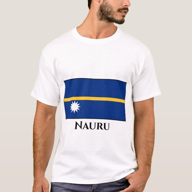 Camiseta Bandera de Nauru (Anverso)