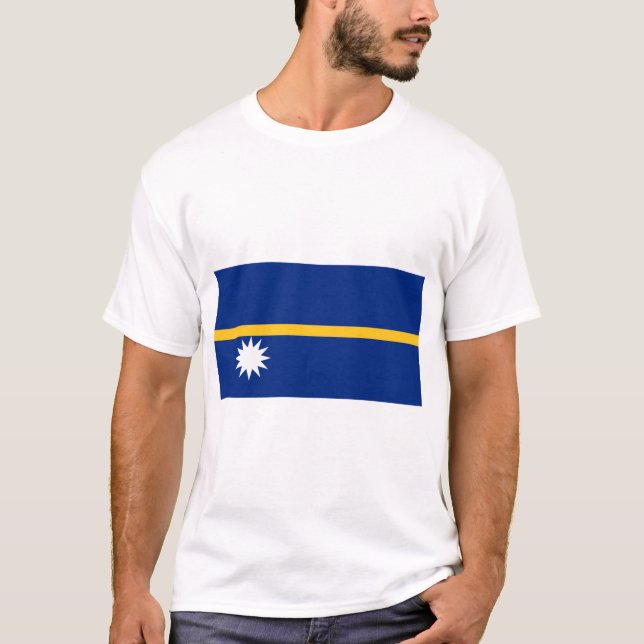 Camiseta Bandera de Nauru (Anverso)