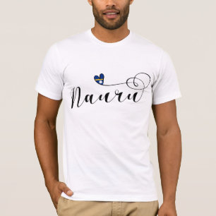 Camiseta Bandera de Nauru del Corazón, Amo Nauru, República