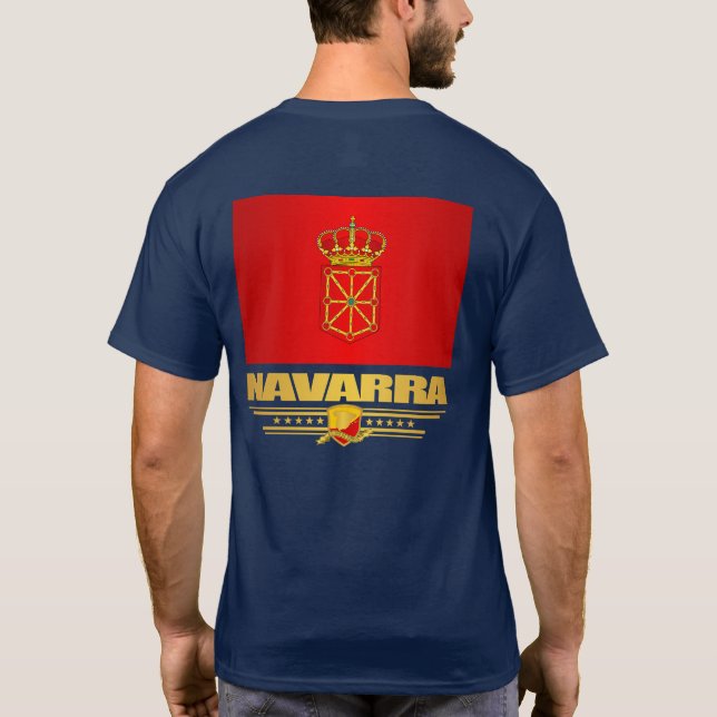 Camiseta Bandera de Navarra (Navarra) (Reverso)