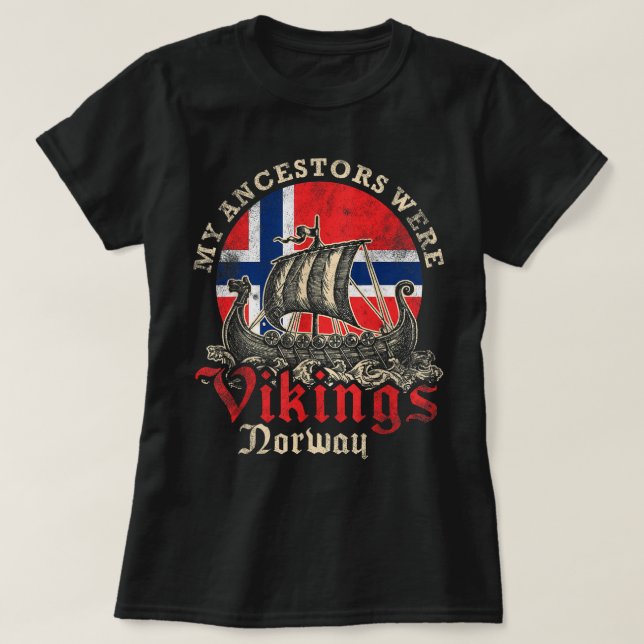 Camiseta Bandera de naves vitícolas noruegas (Diseño del anverso)