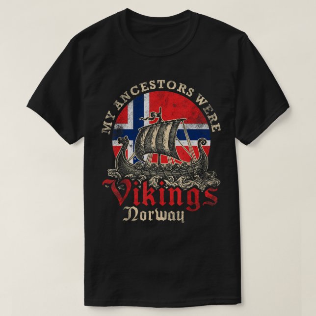Camiseta Bandera de naves vitícolas noruegas (Diseño del anverso)