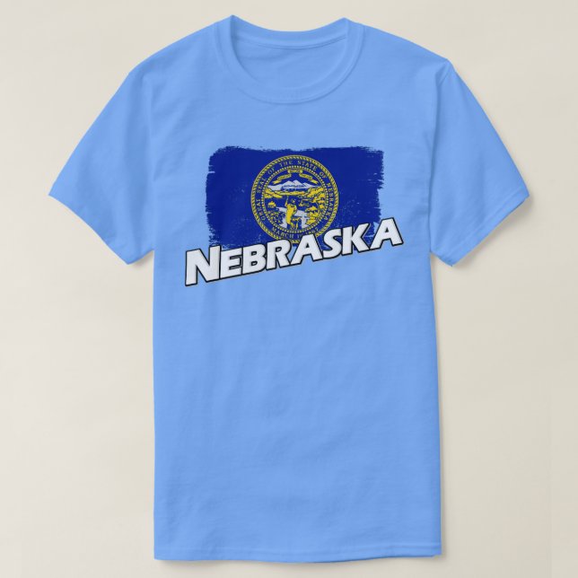 Camiseta Bandera de Nebraska (Diseño del anverso)