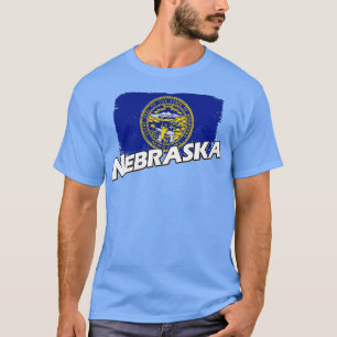 Camiseta Bandera de Nebraska