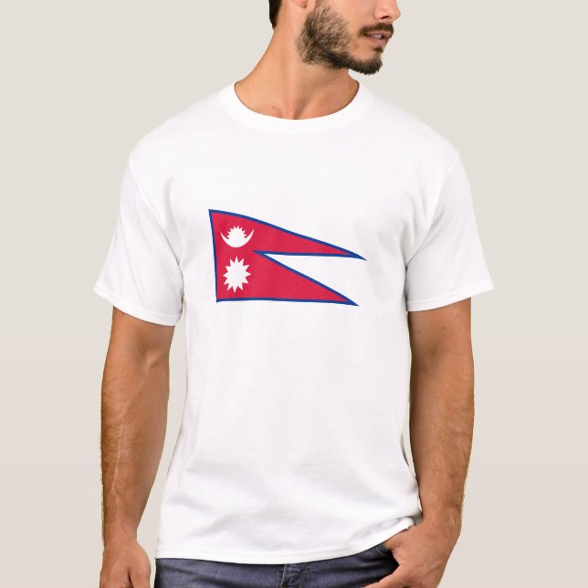 Camiseta Bandera de Nepal (Anverso)