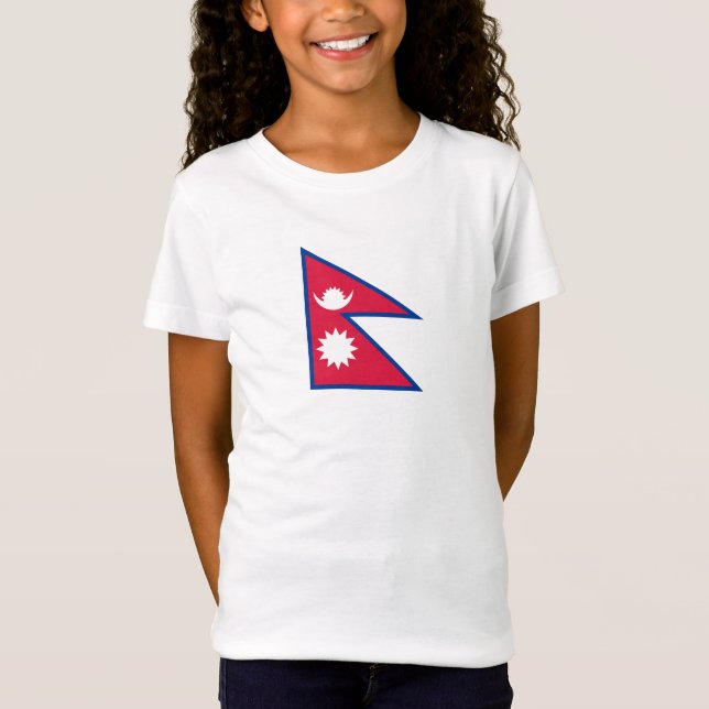 Camiseta Bandera de Nepal (Anverso)