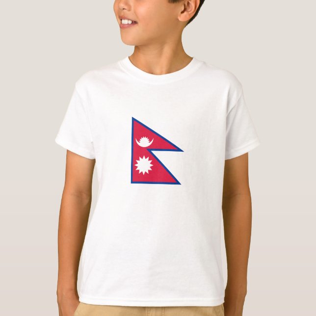 Camiseta Bandera de Nepal (Anverso)